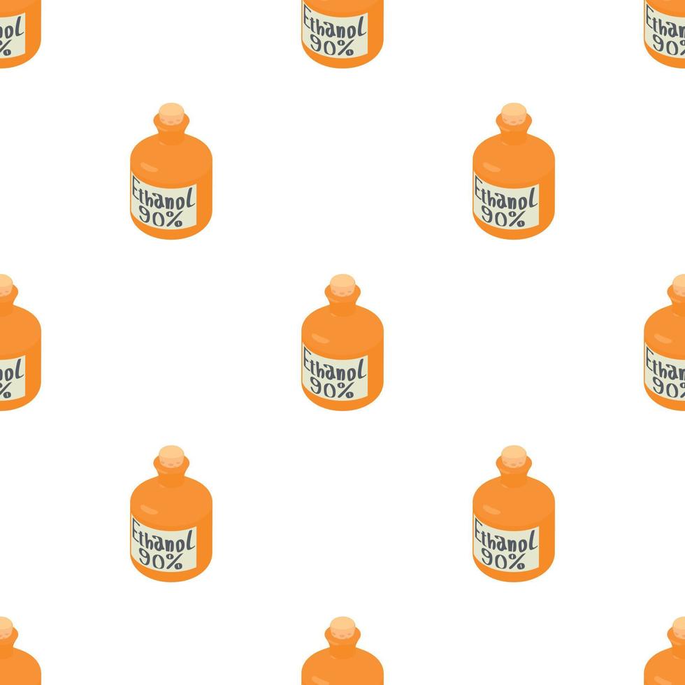 Ethanol in bottle pattern seamless vector