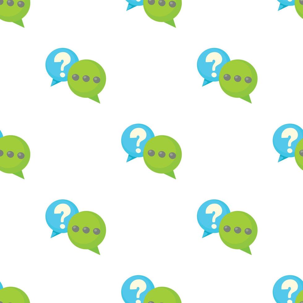 Question and exclamation speech bubbles pattern seamless vector