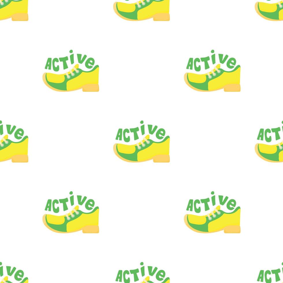 Active walking pattern seamless vector