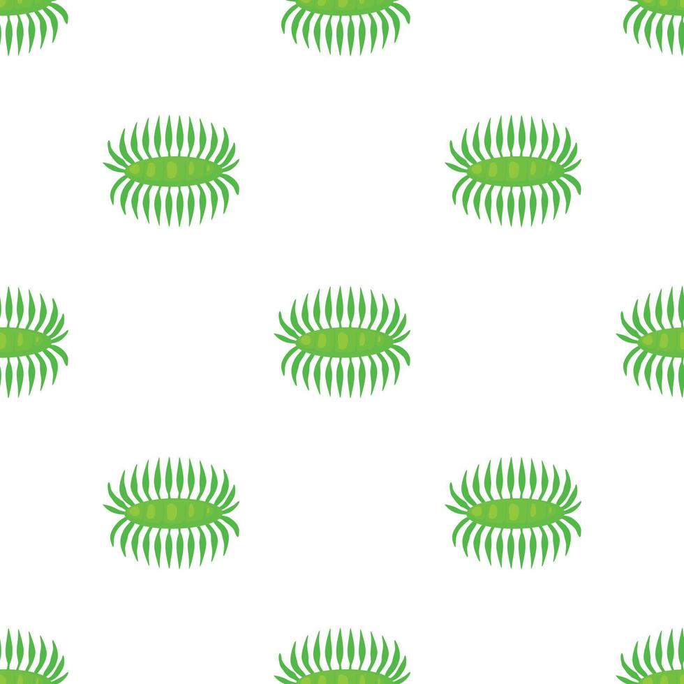 Bacteria centipede pattern seamless vector