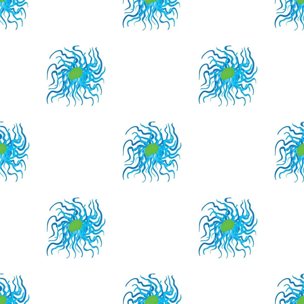 Round cell virus pattern seamless vector