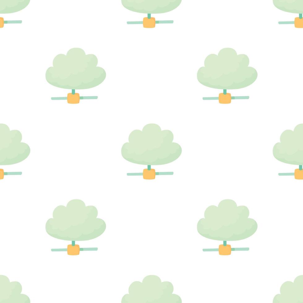 Cloud database pattern seamless vector