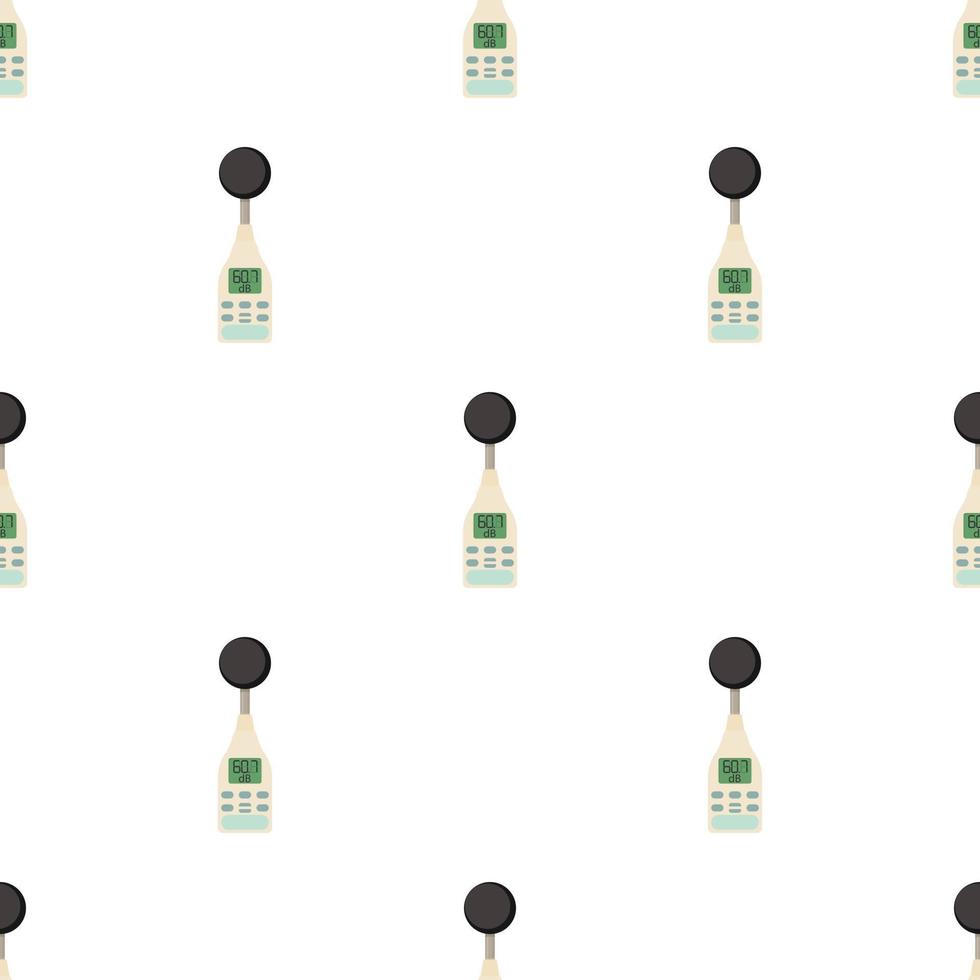 Sound level meter pattern seamless vector