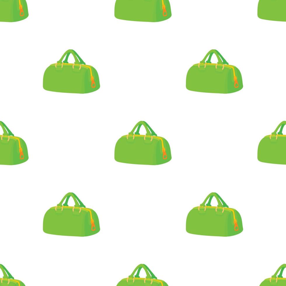 Green sports bag pattern seamless vector