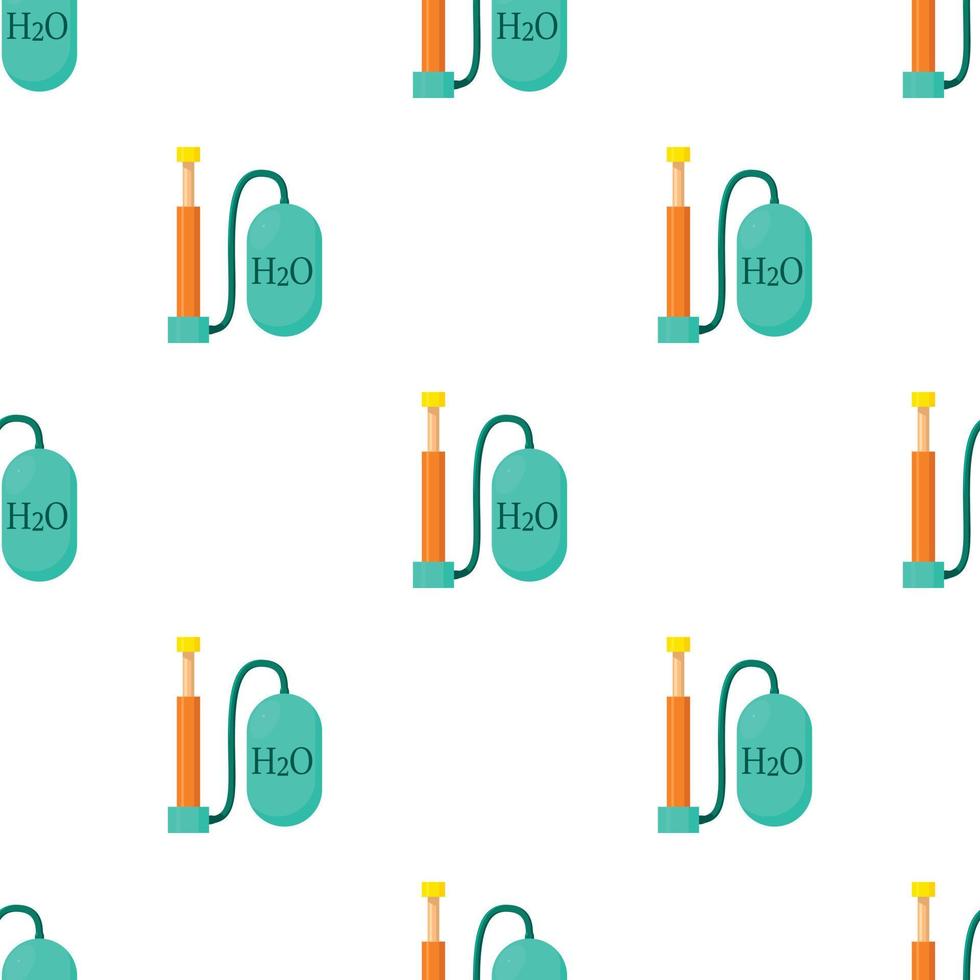 Oxygen pump pattern seamless vector