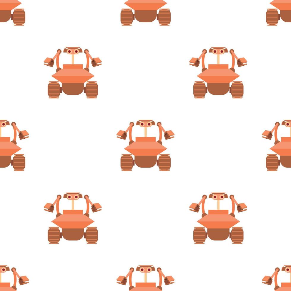 Robot collector pattern seamless vector