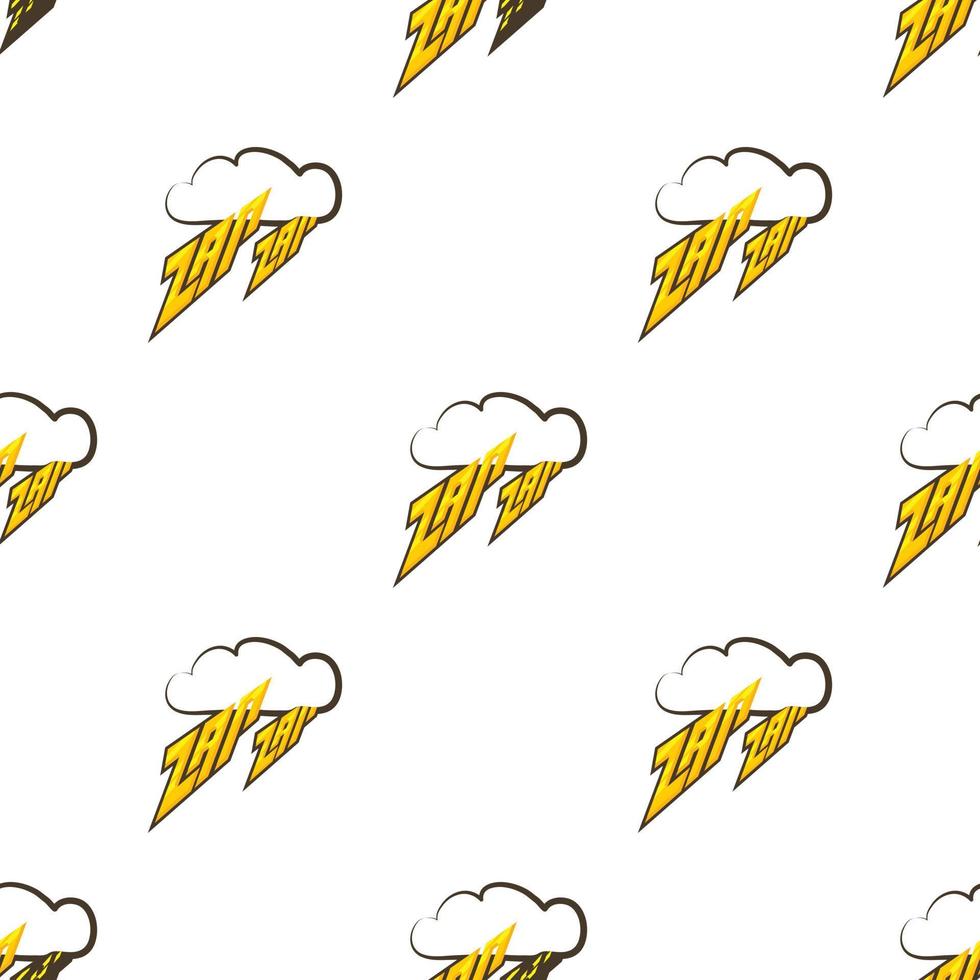 Zap-zap sound effect pattern seamless vector