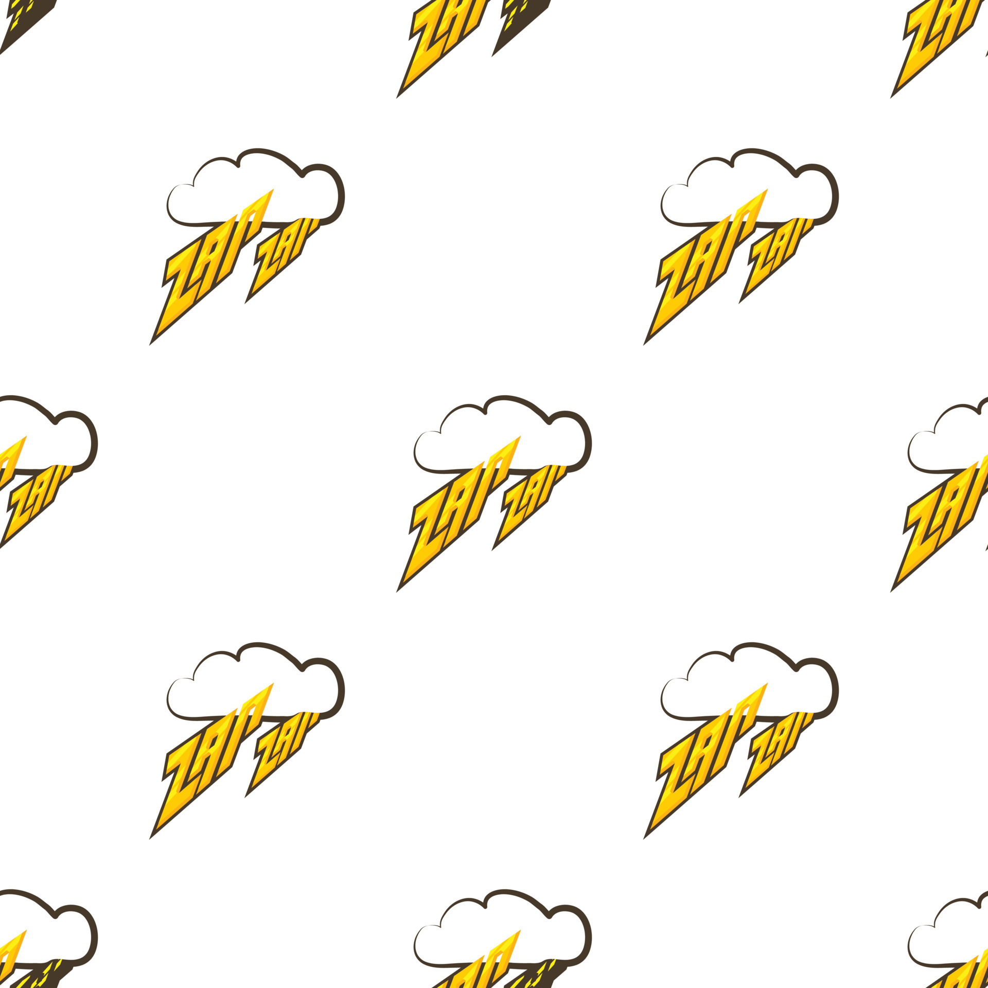Zapzap sound effect pattern seamless vector 19196453 Vector Art at