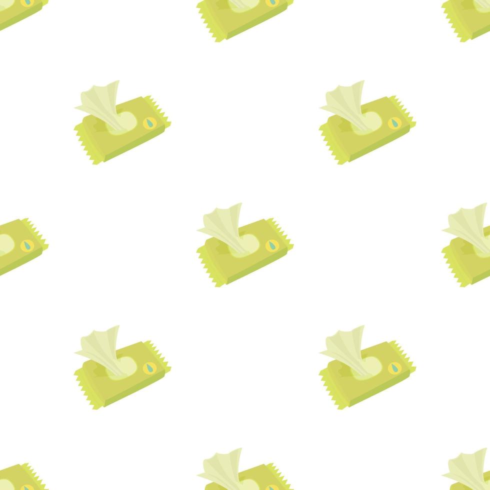 Wet wipe pack pattern seamless vector
