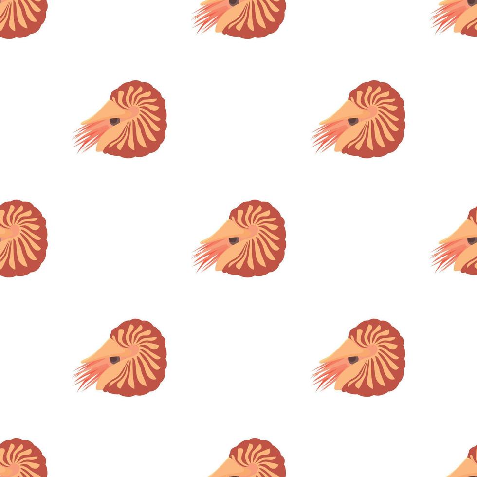Clam pattern seamless vector