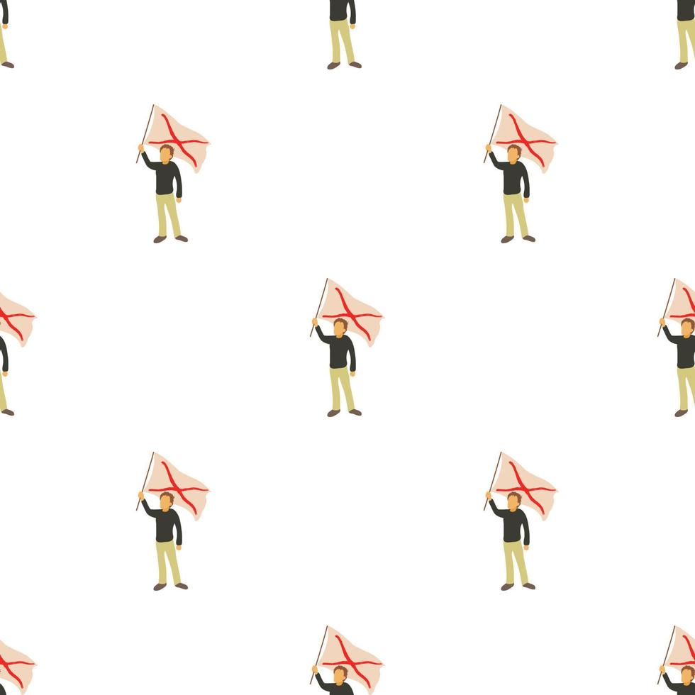 Man protest pattern seamless vector