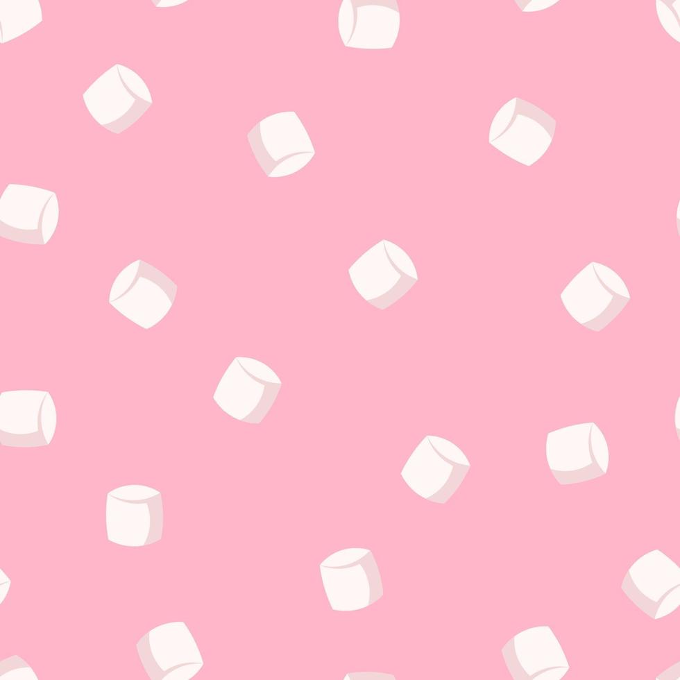 Seaamless pattern marshmallow  vector