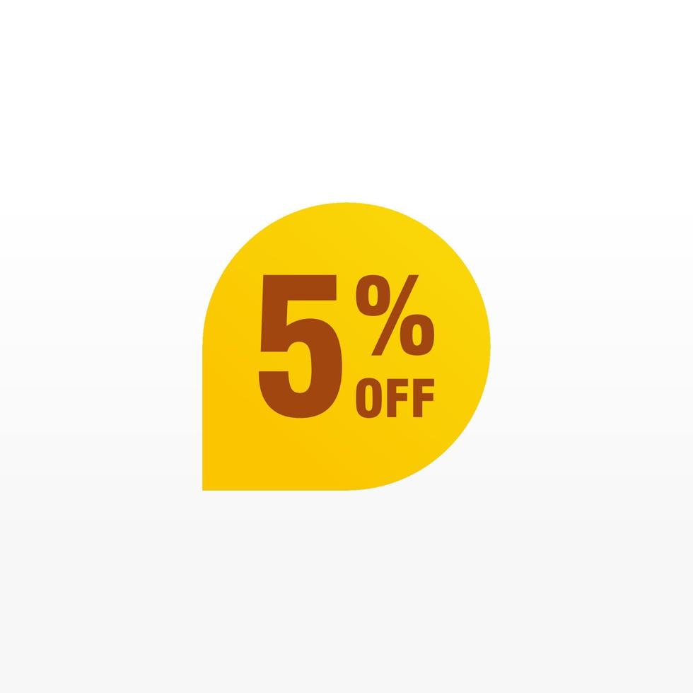 5 discount, Sales Vector badges for Labels, , Stickers, Banners, Tags, Web Stickers, New offer. Discount origami sign banner.