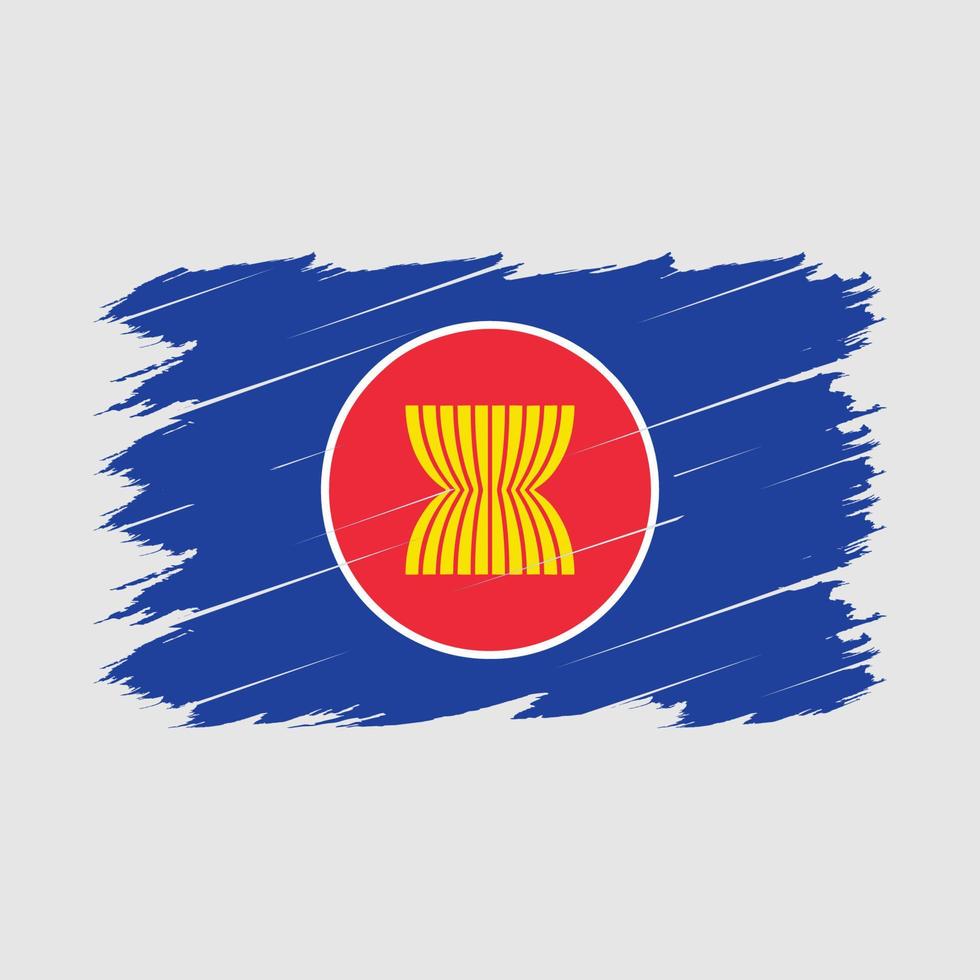 Asean Flag Brush vector