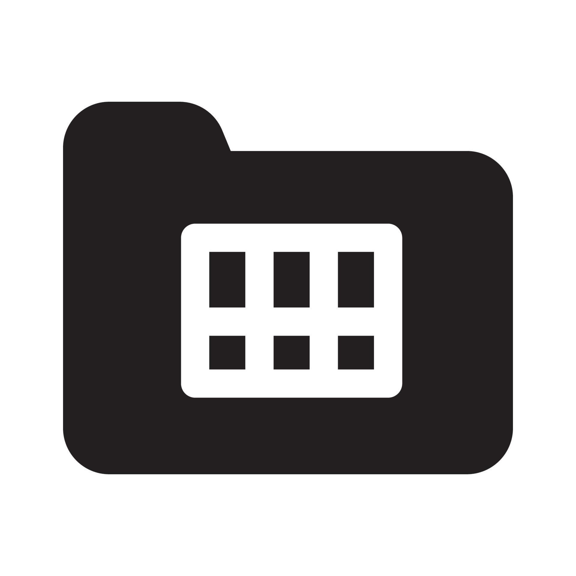 Folder Icon with Solid Style 19197222 Vector Art at Vecteezy