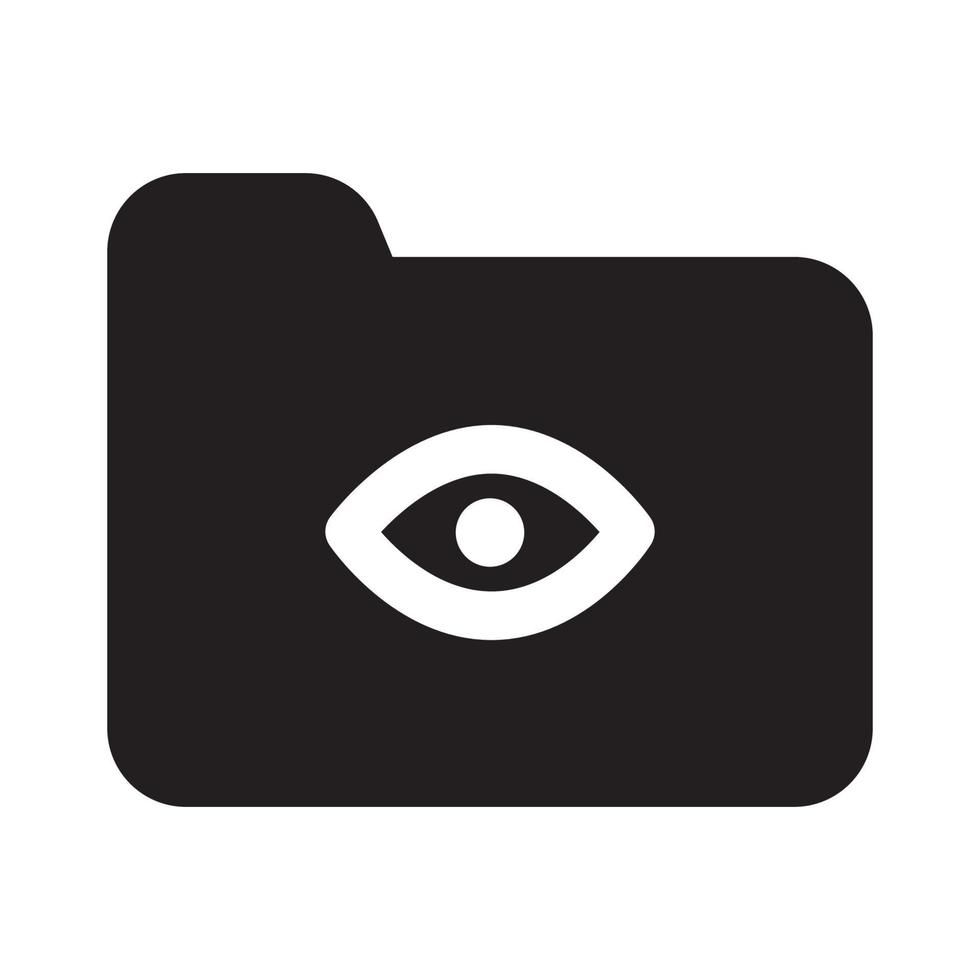 View Folder Icon Solid Style 19197228 Vector Art at Vecteezy