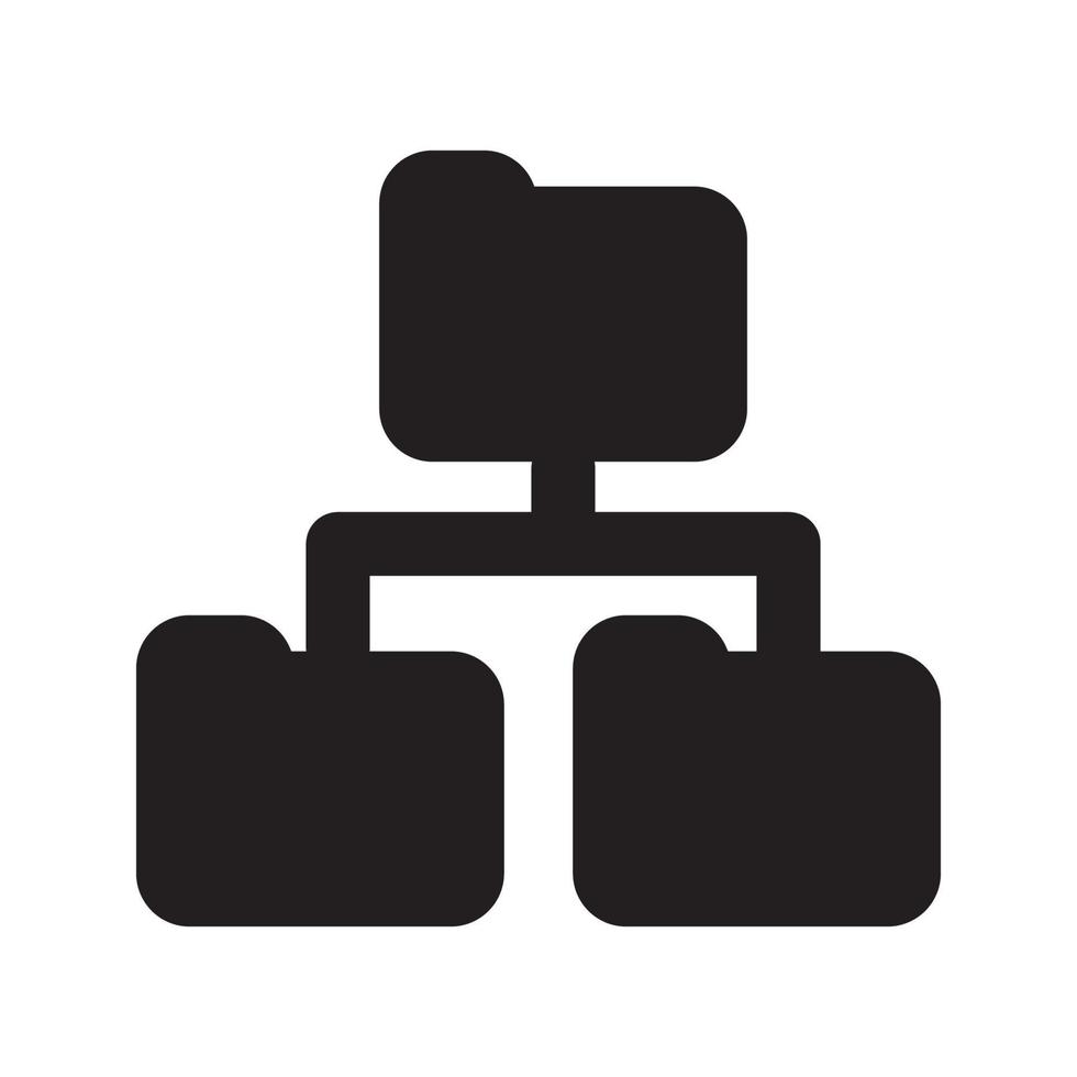 Subfolder Icon Solid vector