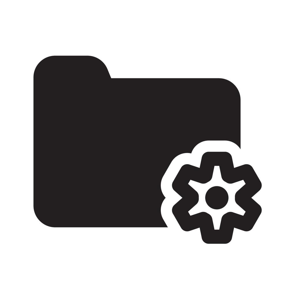 Setting Folder Icon vector