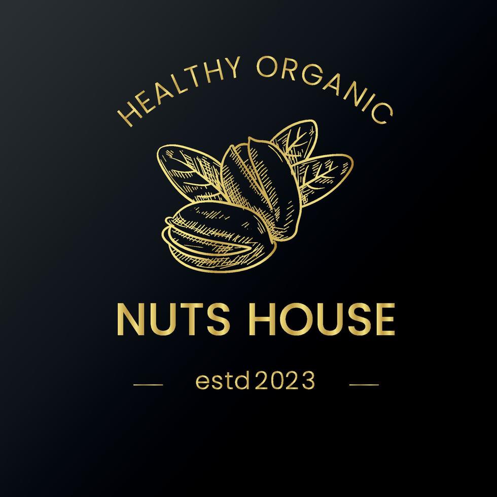 Healthy Organic Nuts Logo 19197313 Vector Art at Vecteezy