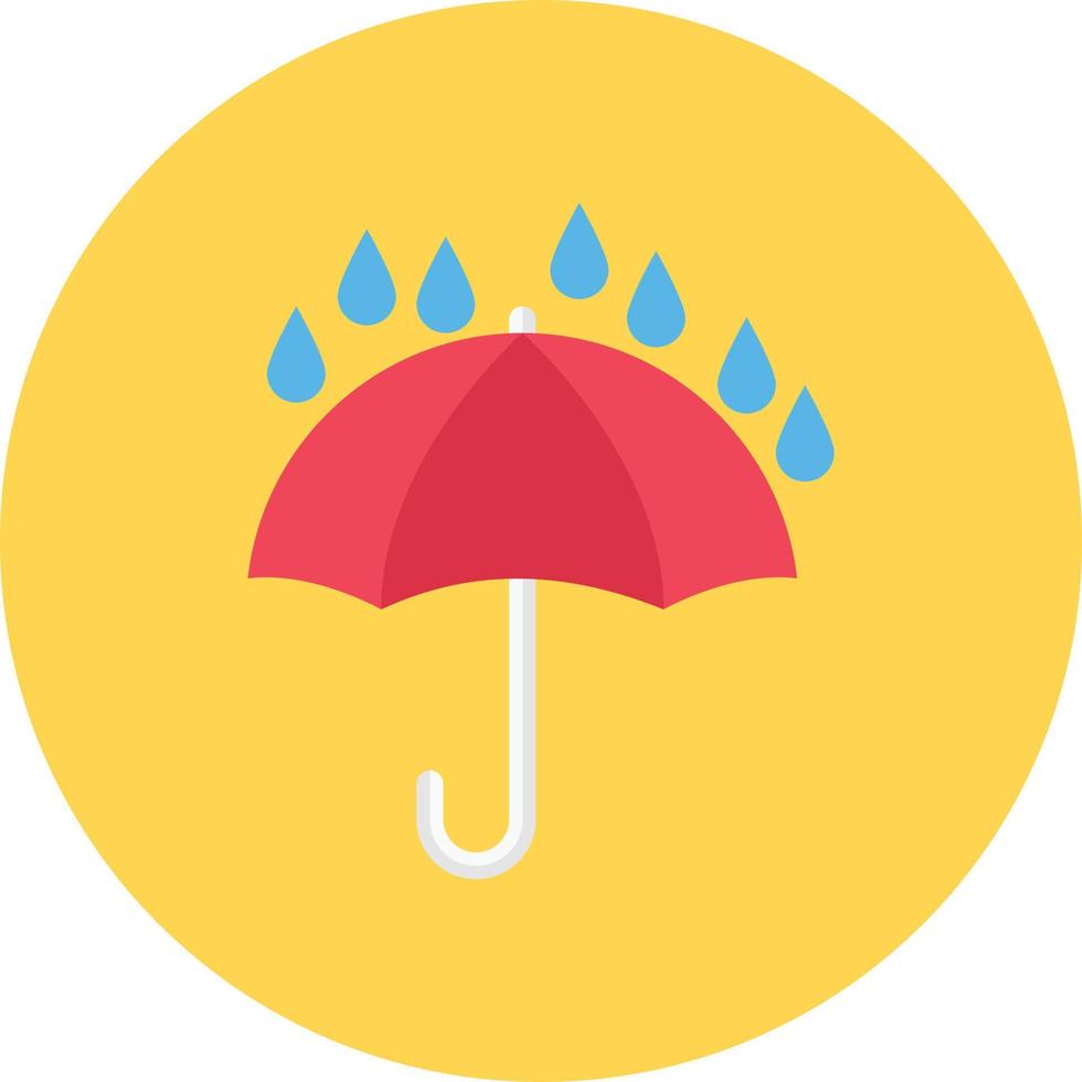 ilustración vectorial de protección contra la lluvia en un fondo. símbolos de calidad premium. iconos vectoriales para concepto y diseño gráfico. vector