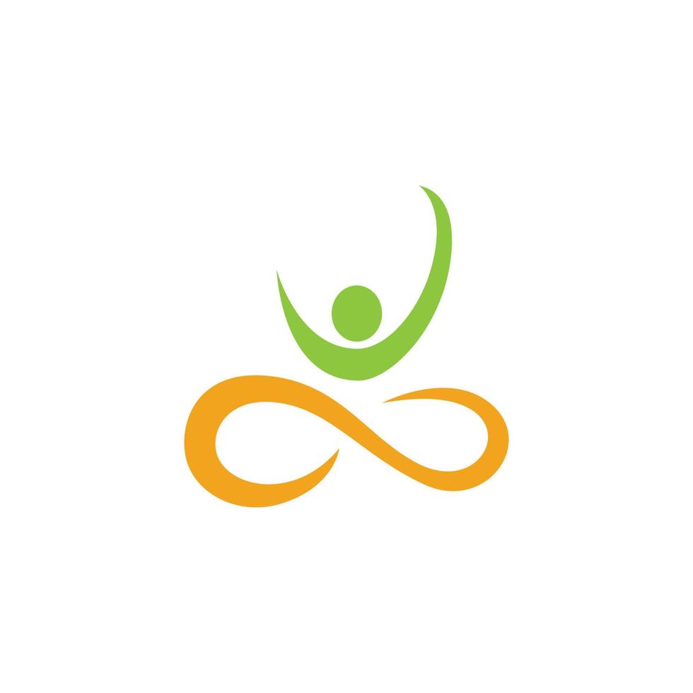 Human character logo sign vector