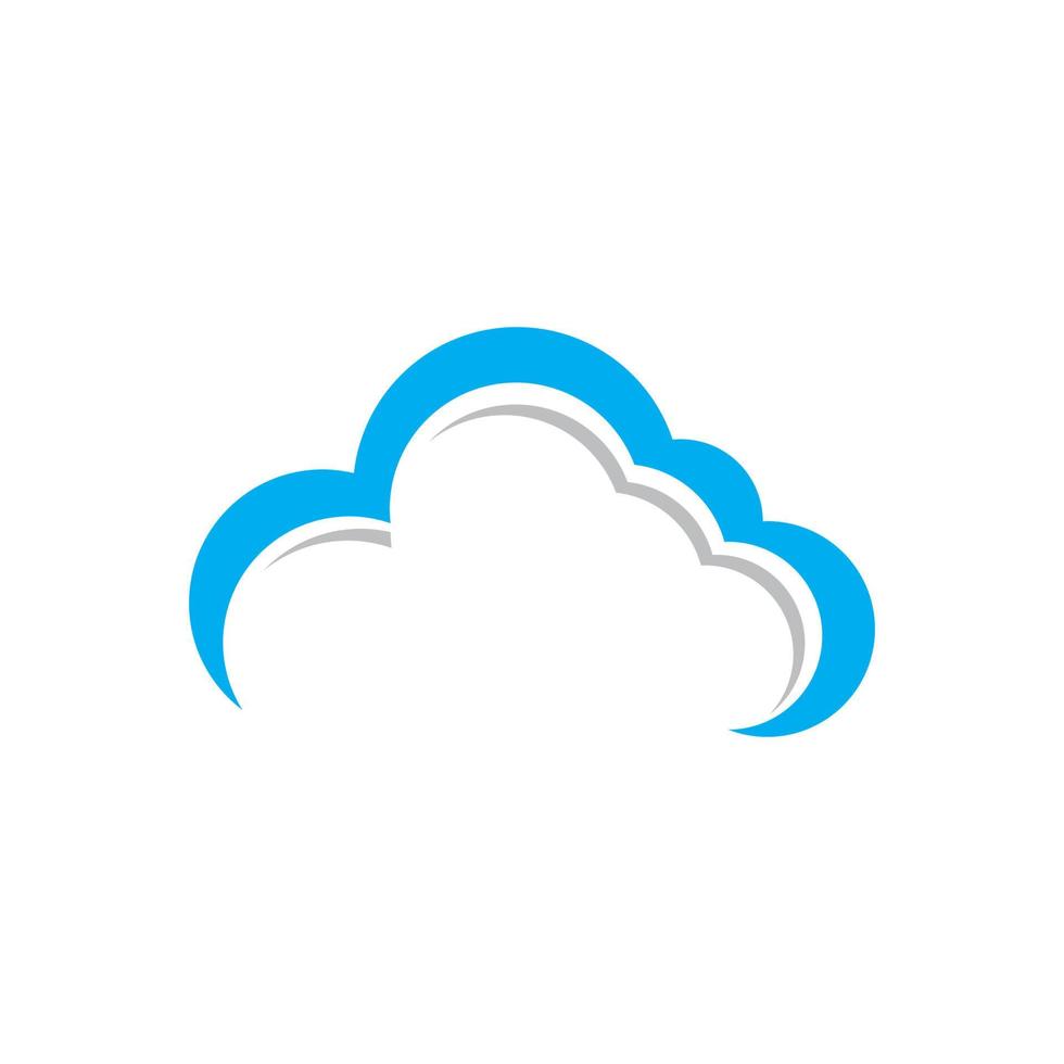 Cloud template vector