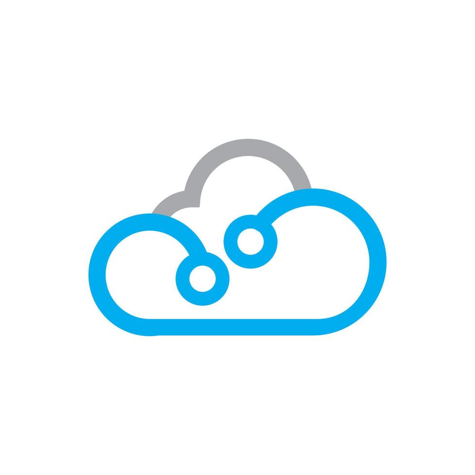 Cloud template vector