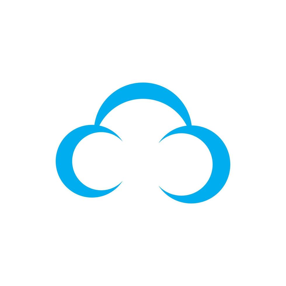 Cloud template vector