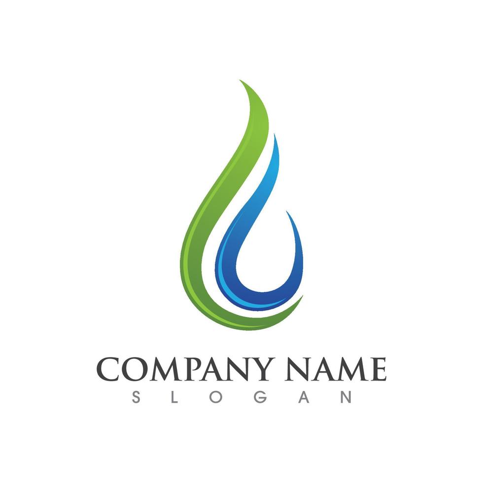 water drop Logo Template vector