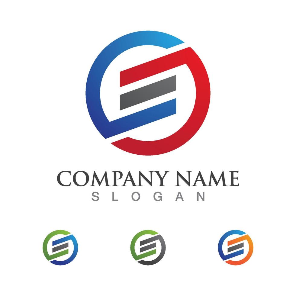 Business corporate S letter logo vector