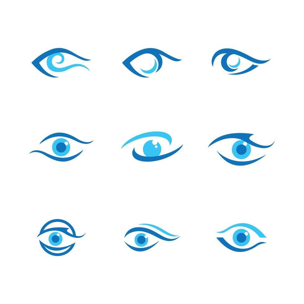 Eye Care vector logo design