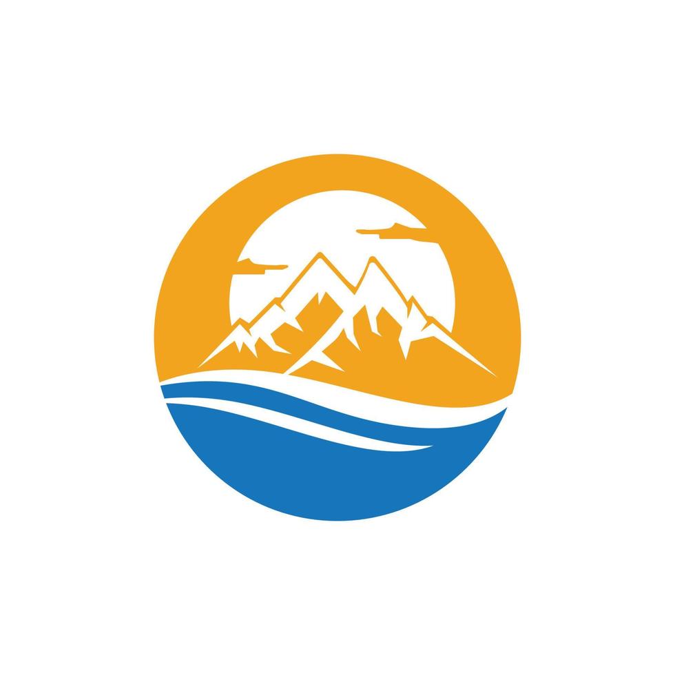 Mountain icon Logo vector