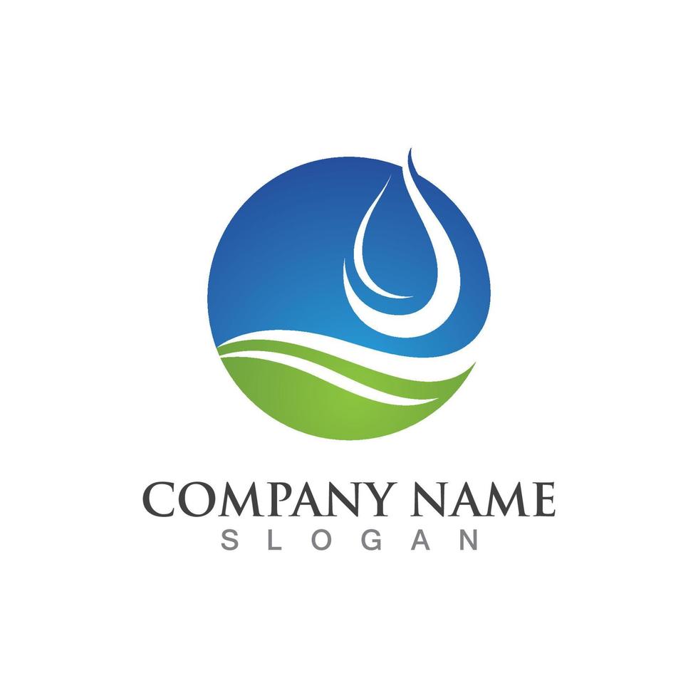 water drop Logo Template vector