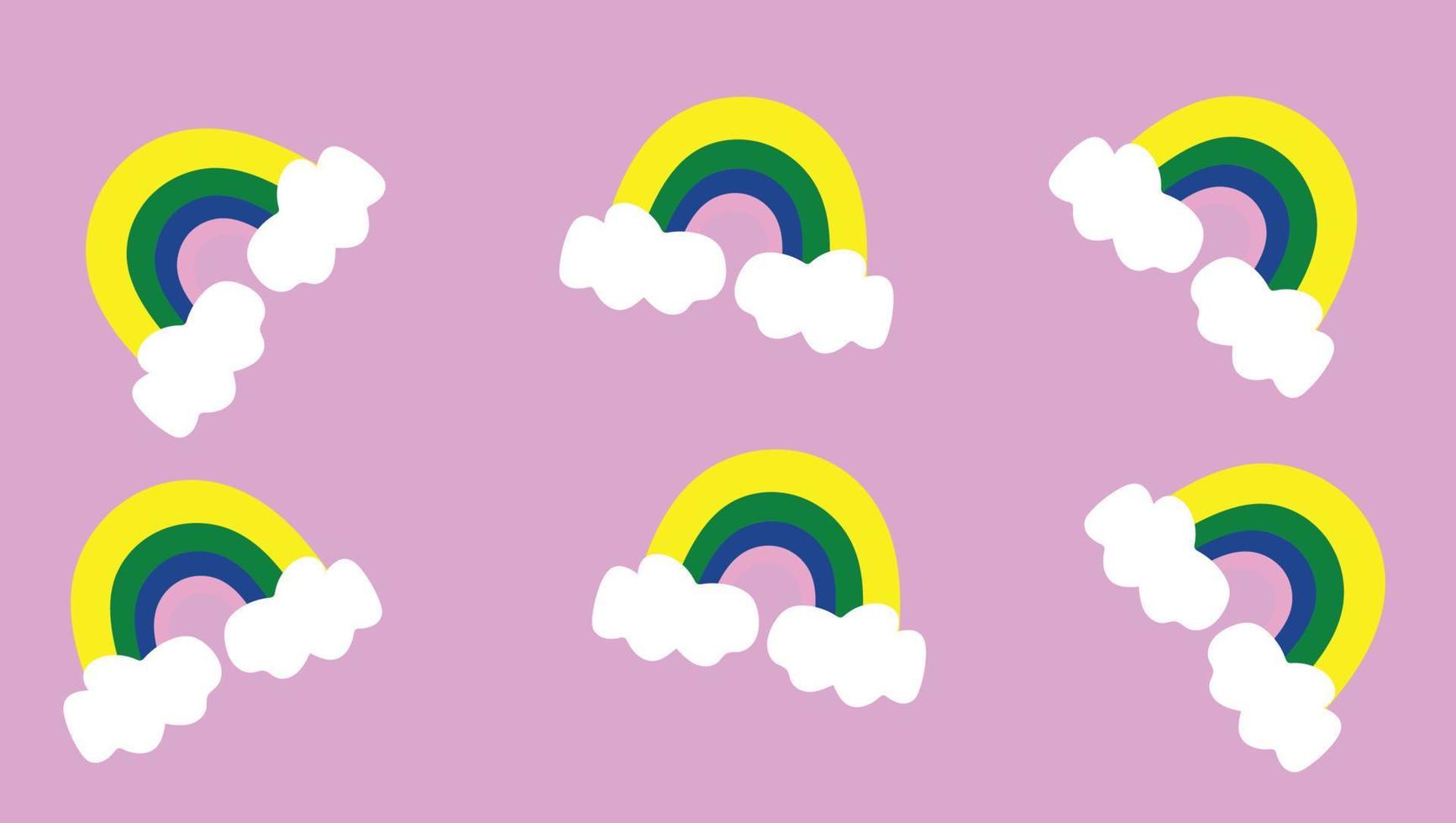 fondo lindo del arco iris vector
