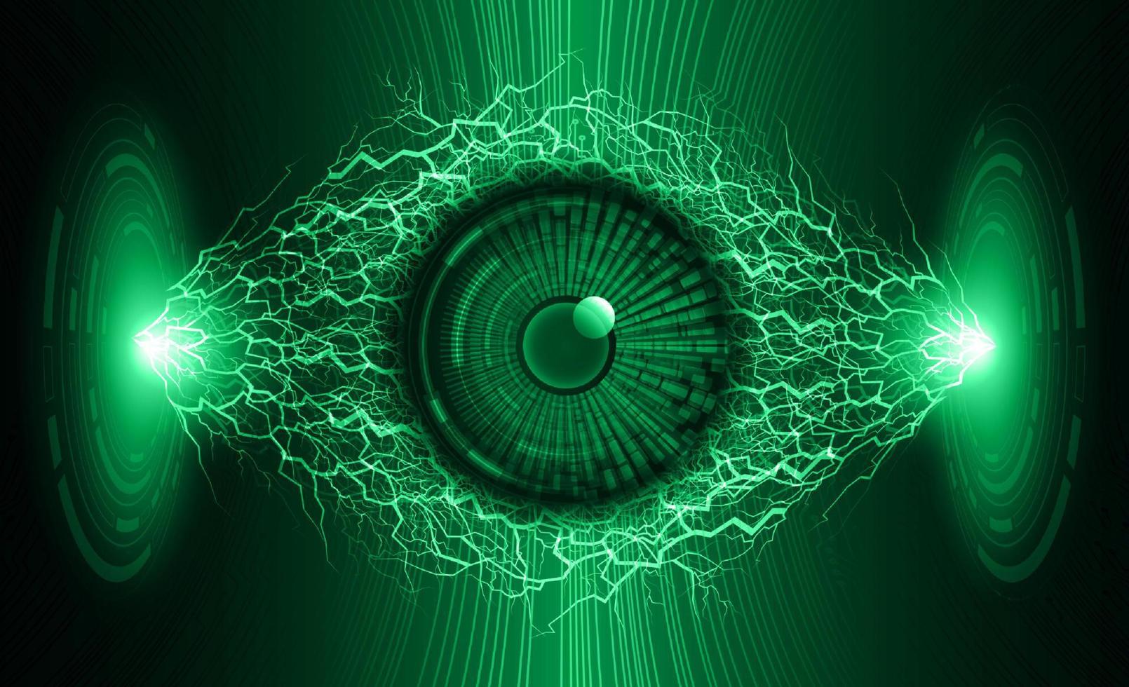 Modern Eye Holograph on Technology Background vector