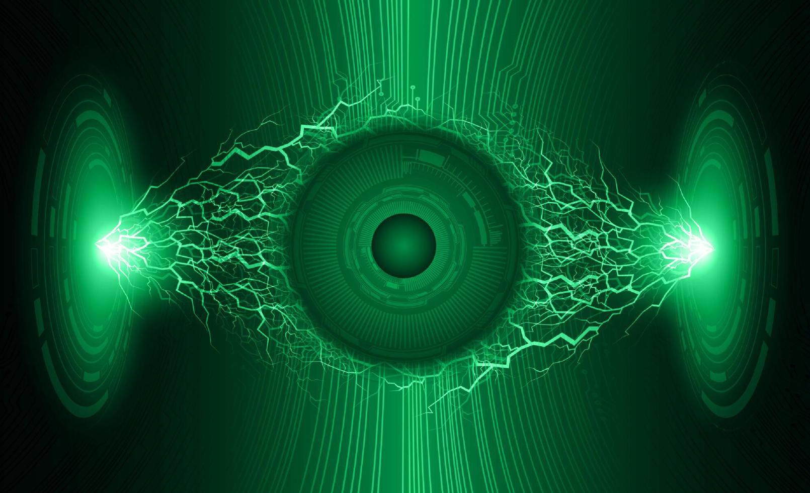 Modern Eye Holograph on Technology Background vector