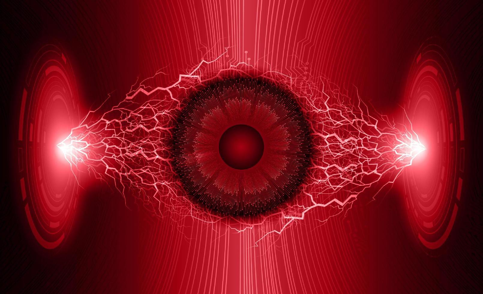 Modern Eye Holograph on Technology Background vector