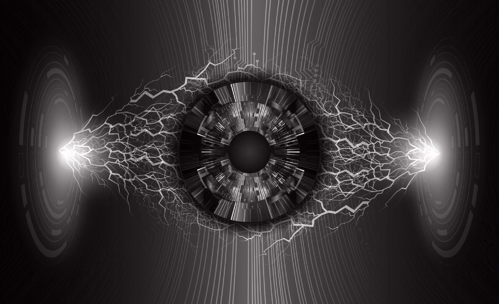 Modern Eye Holograph on Technology Background vector