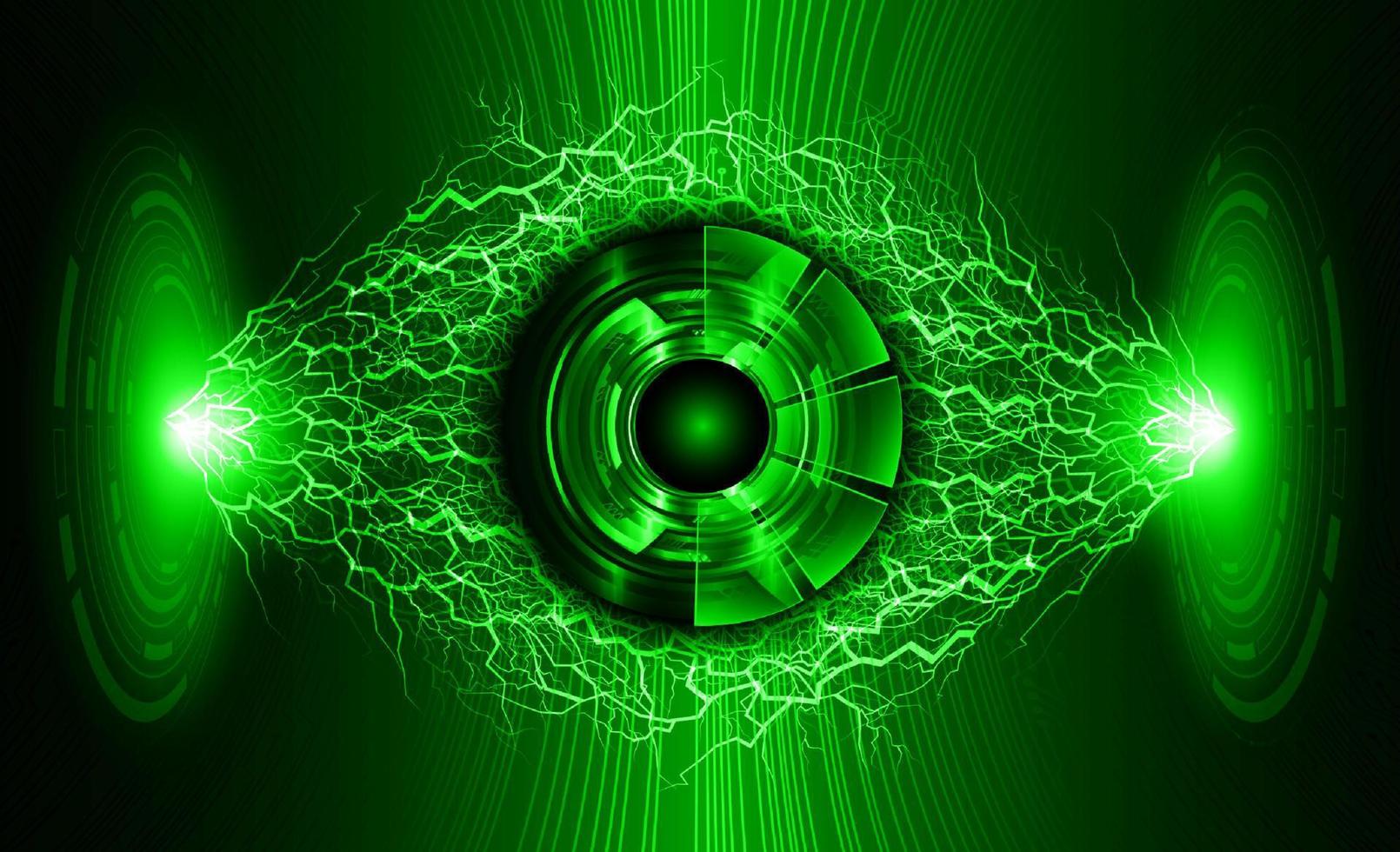 Modern Eye Holograph on Technology Background vector