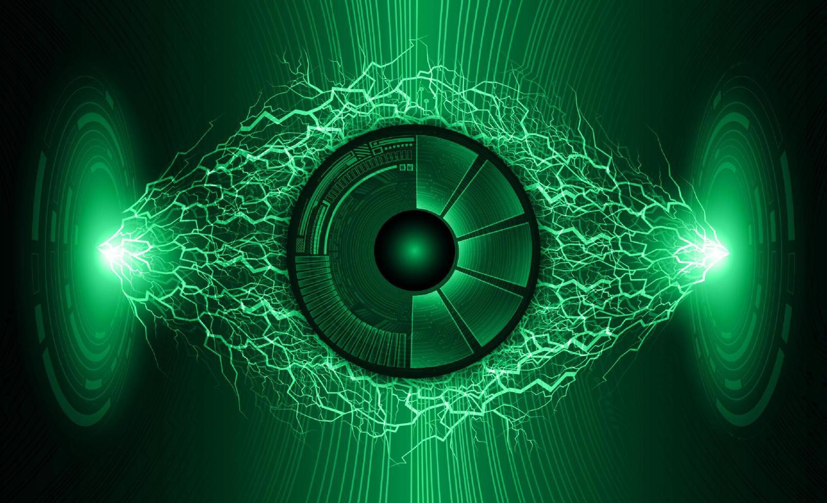 Modern Eye Holograph on Technology Background vector