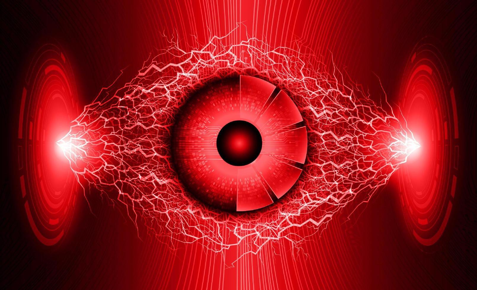 Modern Cybersecurity Technology Background with eye vector