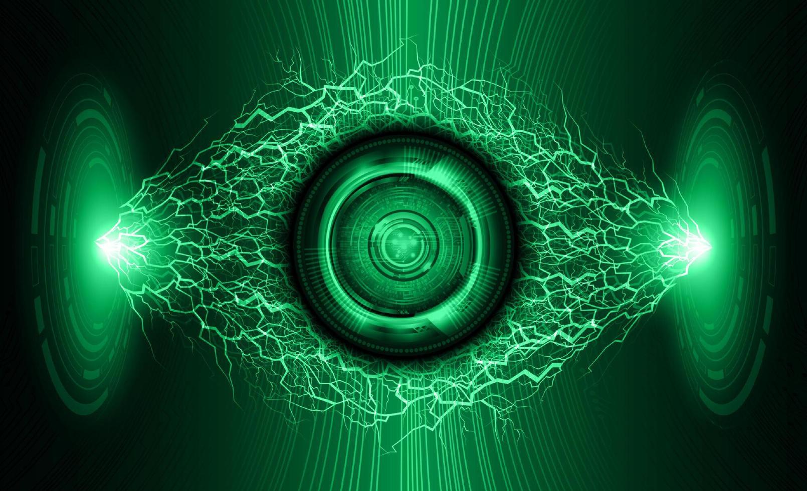 Modern Eye Holograph on Technology Background vector