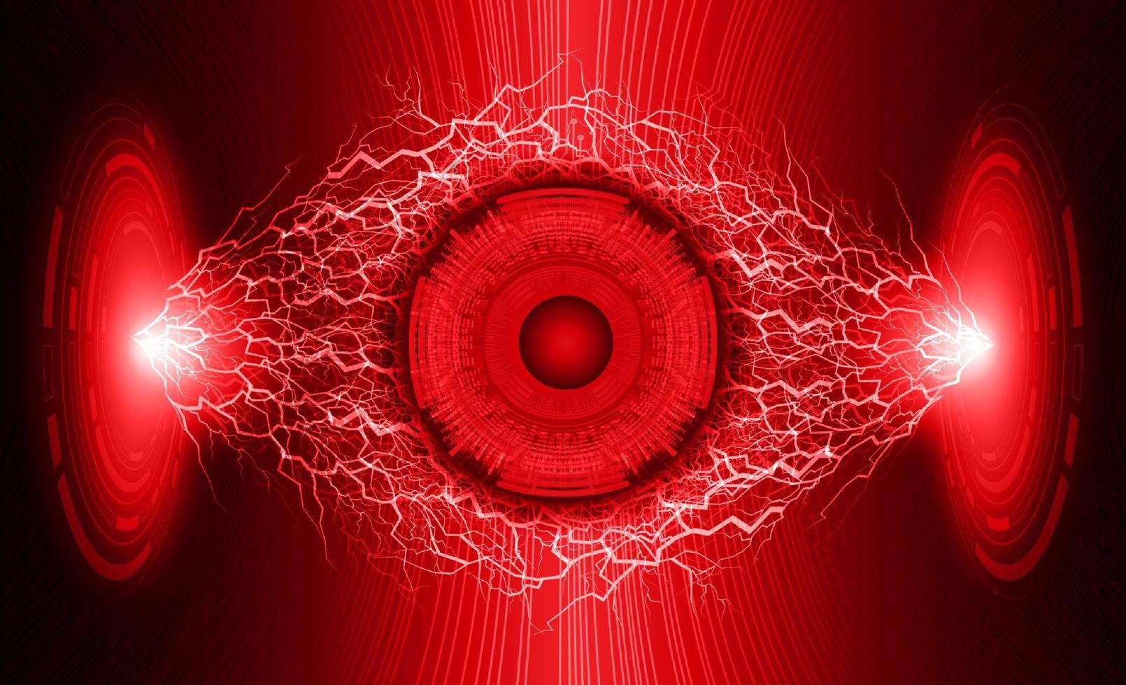 Modern Cybersecurity Technology Background with eye vector