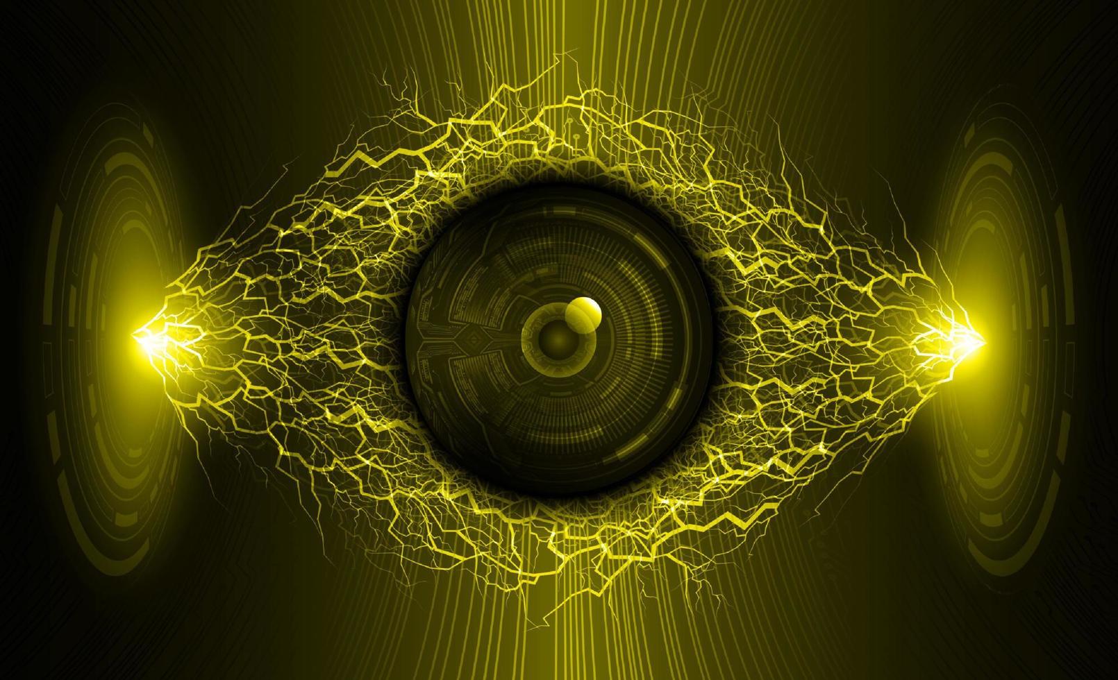 Modern Cybersecurity Technology Background with eye vector