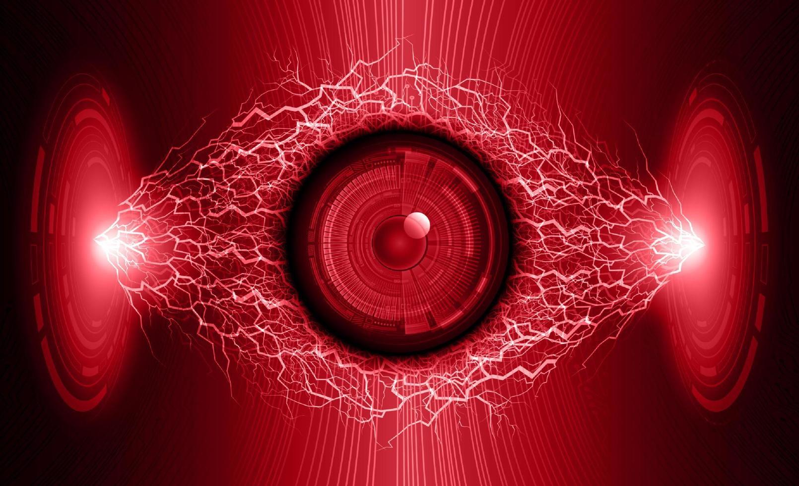 Modern Cybersecurity Technology Background with eye vector