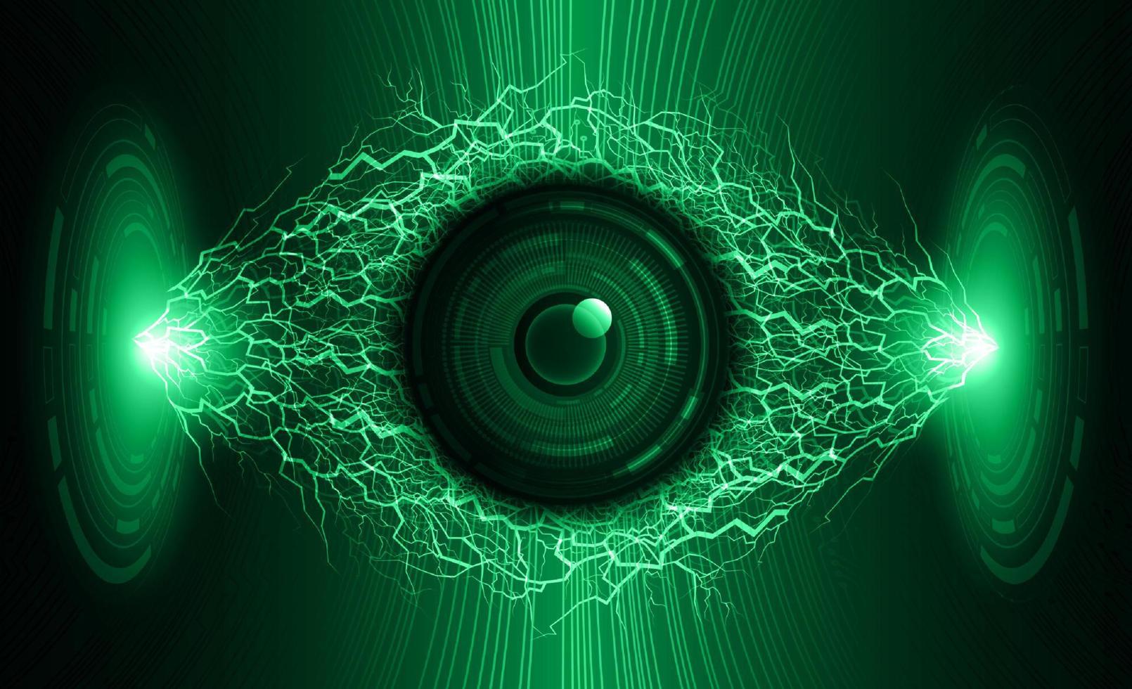 Modern Cybersecurity Technology Background with eye vector