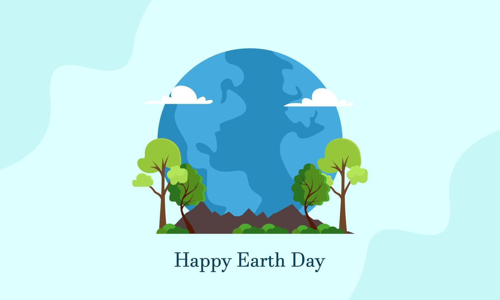 International Mother Earth Day. Environmental problems and environmental protection vector