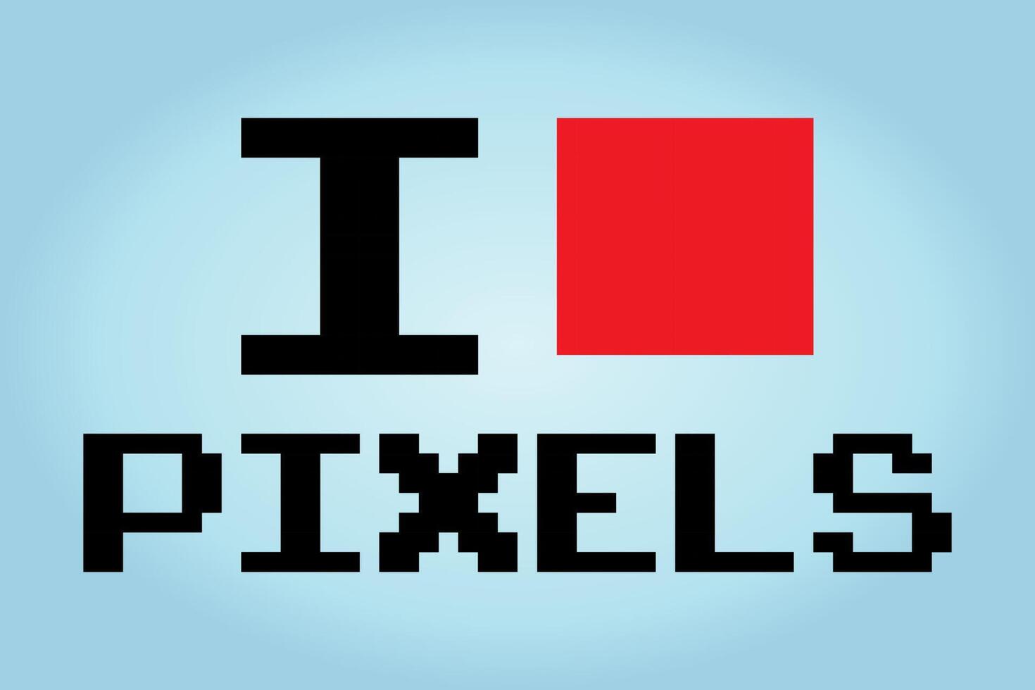 8 bit pixels I like pixel. Pixel lovers for game assets and cross