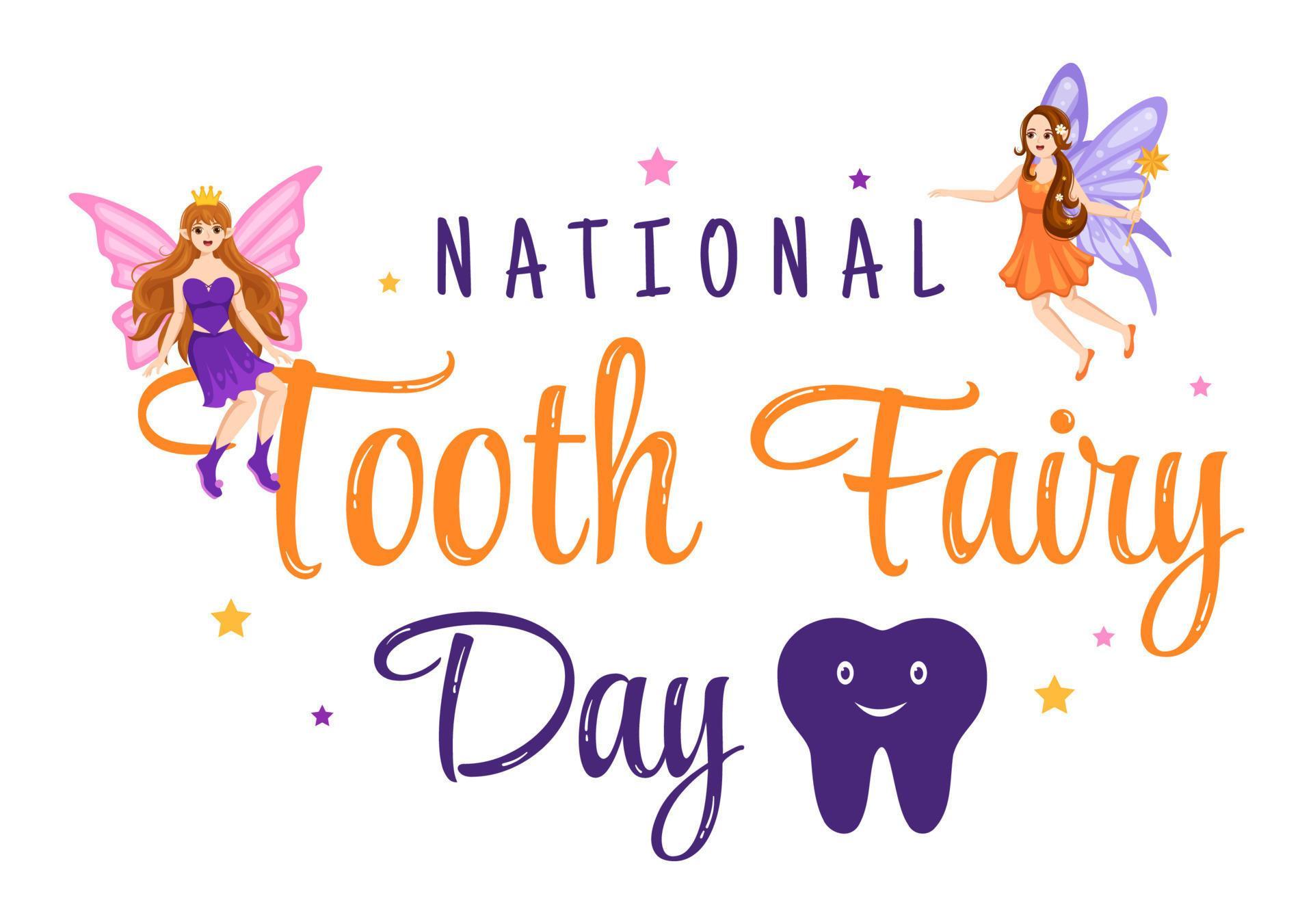 National Tooth Fairy Day with Little Girl to Help Kids for Dental