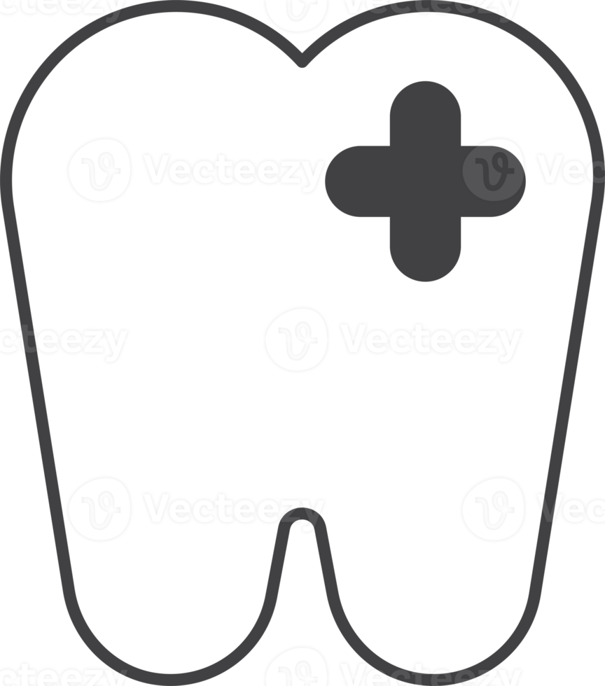 good teeth illustration in minimal style png